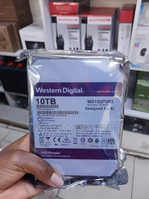 WD Purple 10TB Surveillance Hard Drive for CCTV Cameras
