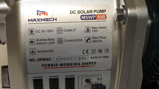 Maxmech 900w Dc Solar Water Pump MSWP 80b - thumbnail 2