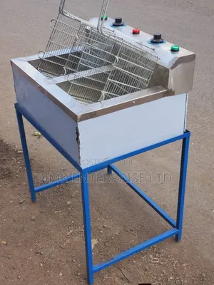 Jua Kali Electric Double Deep Fryer With a Stand