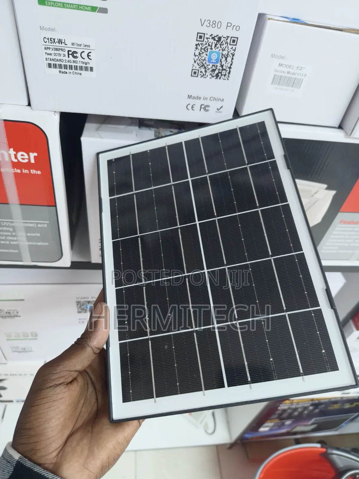 Compact 8W Solar Panel for Type-C CCTV Cameras