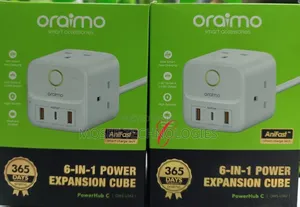 Oraimo PowerHub C OWS-U342 6-in-1 Power Expansion Cube
