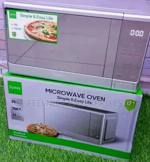 Syinix Digital Microwave 20L.
Silver 
Black