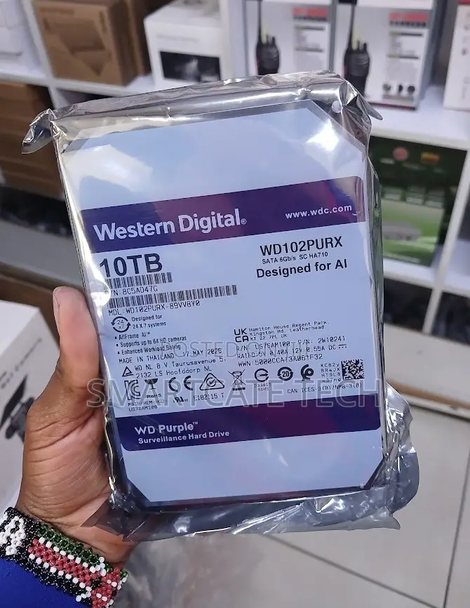 WD Purple 10TB HDD – Built for Continuous Video Surveillance