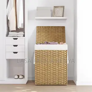 Folding Laundry Hamper With Lid and Removable Liner