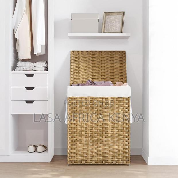 Folding Laundry Hamper With Lid and Removable Liner - thumbnail 2