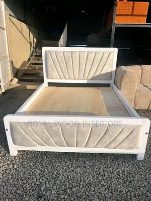 Cream White 5 By6 Bed ,