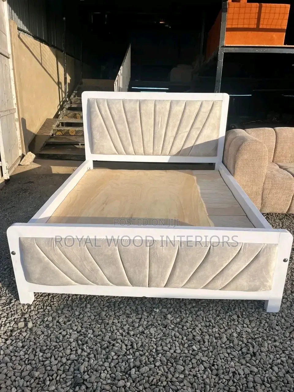 Cream White 5 By6 Bed ,
