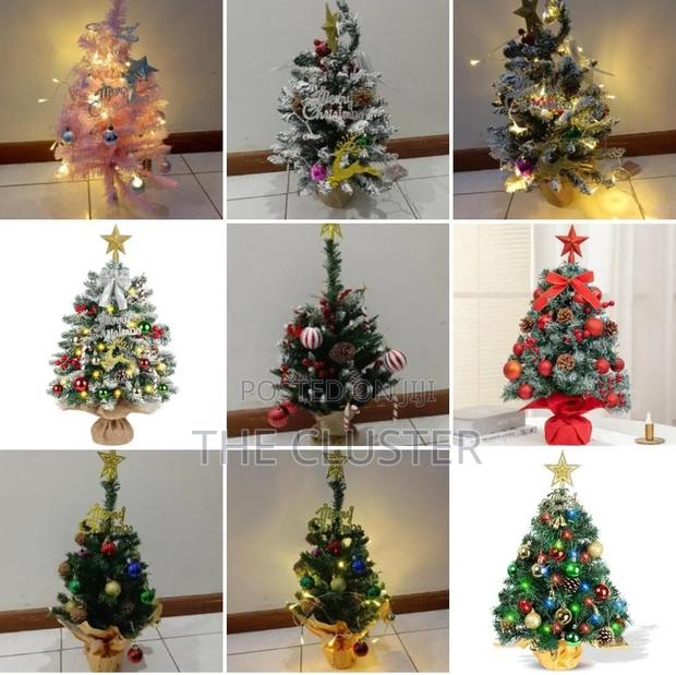 *Mini Tabletop Christmas Tree With Decorations and Lights* - main view