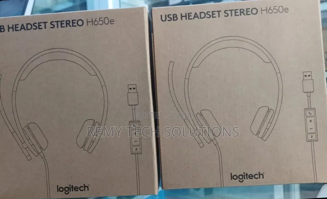 Logitech H650e Business Headset With Noise Cancelling Mic