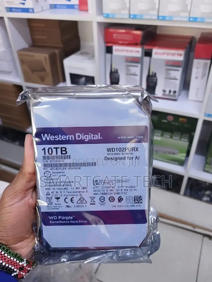 Western Digital WD Purple 10TB High-Capacity CCTV Storage Solution