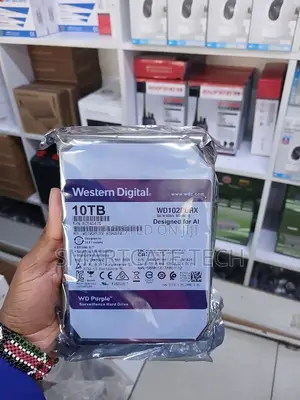 WD Purple 10TB Surveillance Hard Drive for Multiple Security Cameras