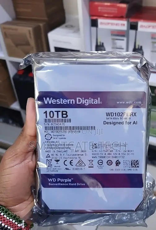 Western Digital 10TB HDD for Reliable 24/7 CCTV Monitoring