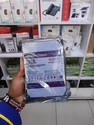 WD Purple 10TB Surveillance Hard Drive for Advanced CCTV Systems.