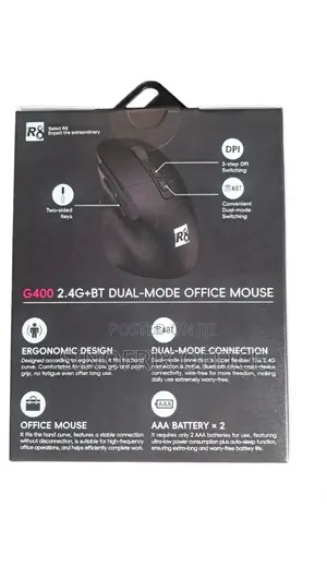 G400 R8 Bluetooth & 2.4G Wireless Office Mouse