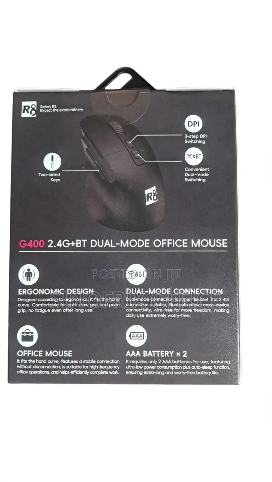 G400 R8 Bluetooth & 2.4G Wireless Office Mouse