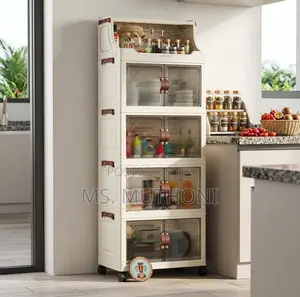 5-Tier Folding Storage Cabinet