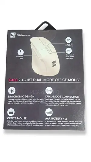 G400 R8 Bluetooth & 2.4G Wireless Office Mouse