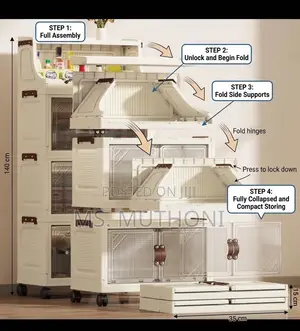 Foldable 5-Layer Organizer Wardrobe