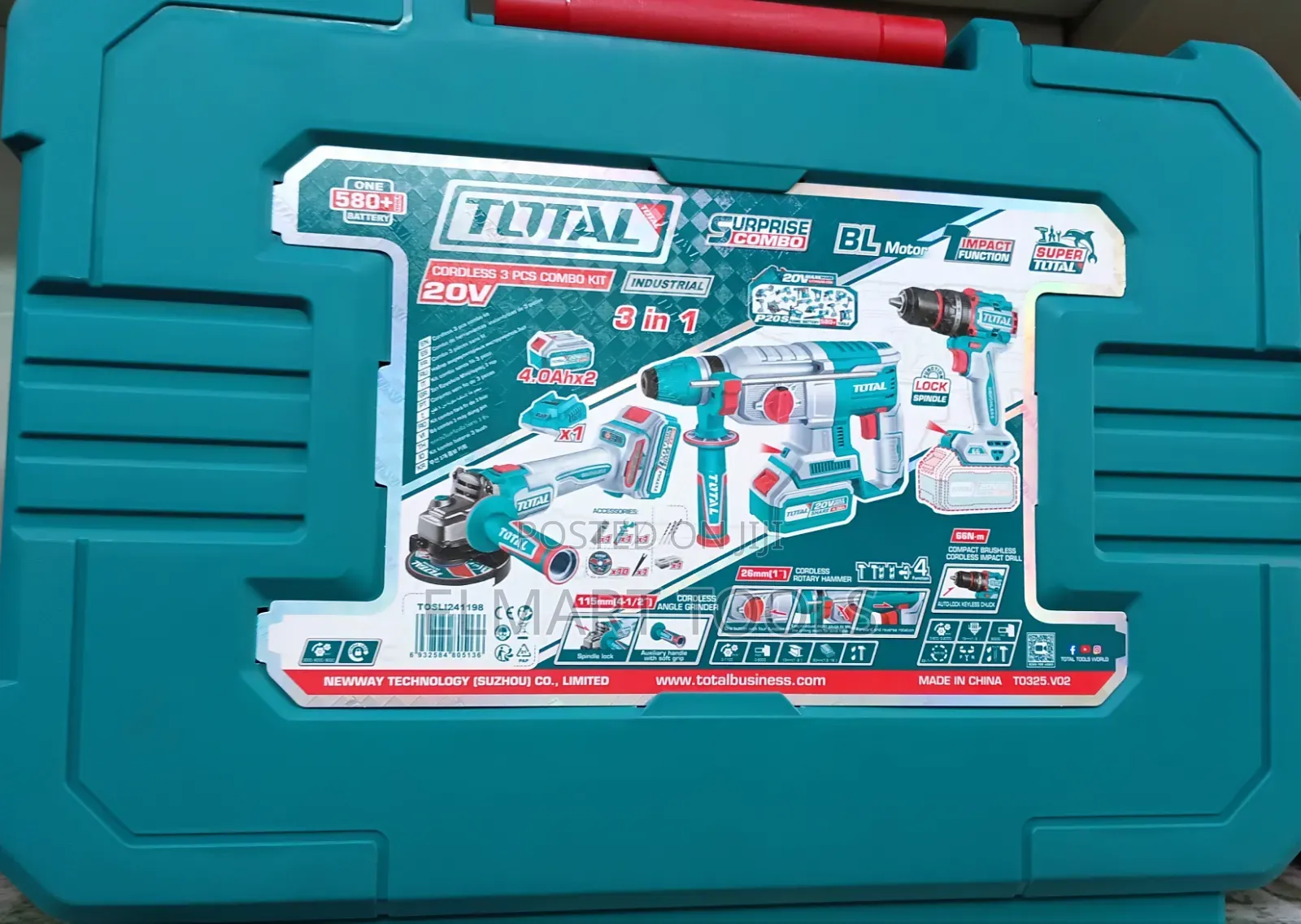 TOTAL Cordless 3-in-1 Combo Kit (20V)