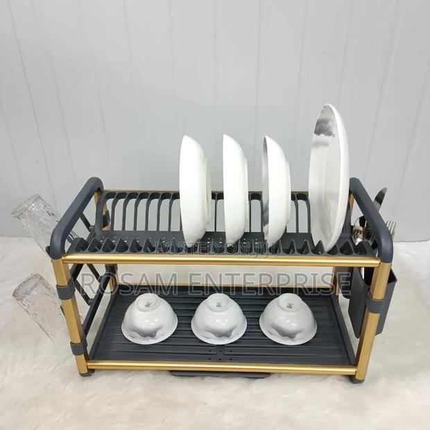 2 Tier High Quality Carbon Dish Rack - thumbnail 2