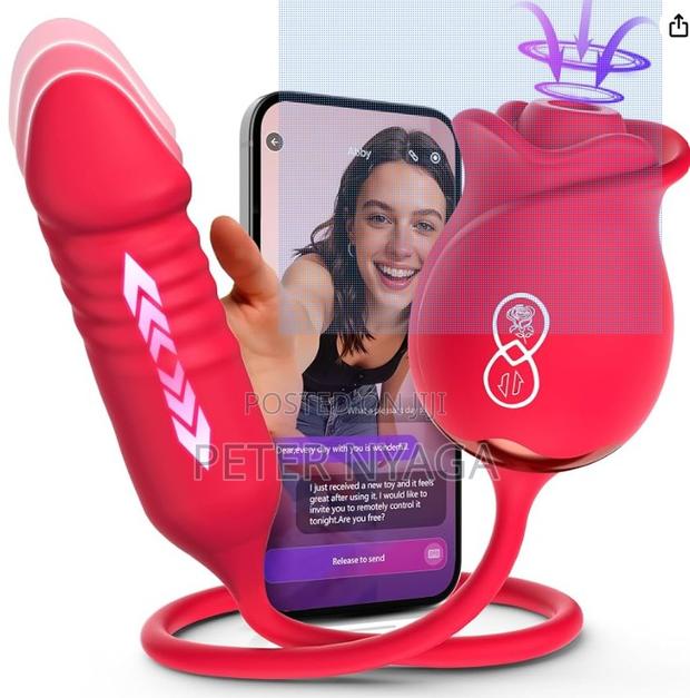 2 in 1 Vibrator and Rose Gspot Thrushing - main view