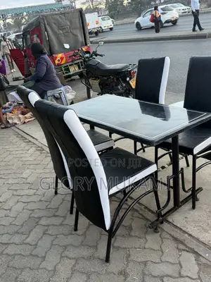Restaurant and Bar Executive Chairs and Black 4by2 Table