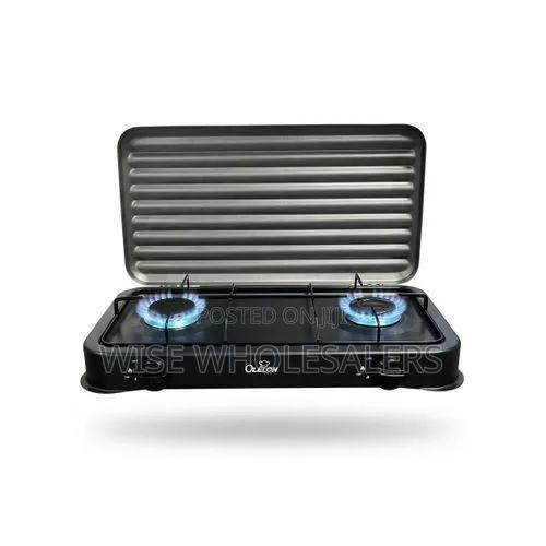Oleleon Double Burner Gas Cooker With Lid