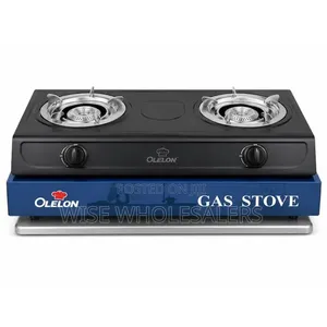 Oleleon Double Burner Gas Cooker With Lid