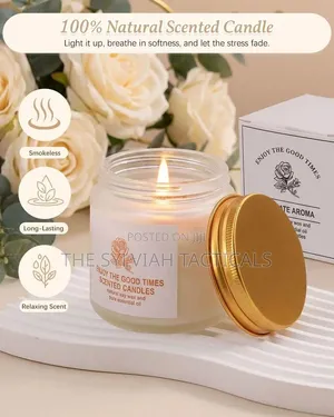 *100G Frosted Glass Cup Scented Candle Gift Decorative Piece Smoke