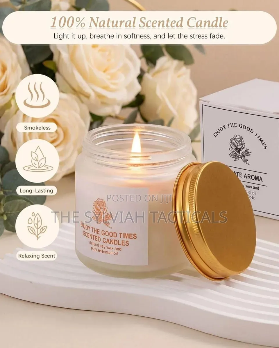 *100G Frosted Glass Cup Scented Candle Gift Decorative Piece Smoke