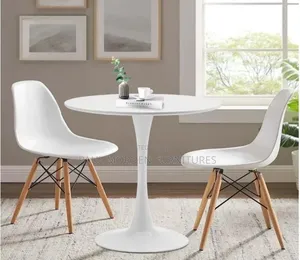 Iron Base Wooden Table