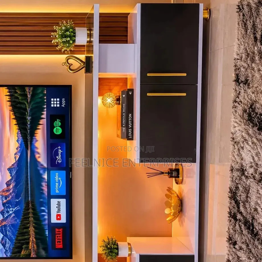 Istanbul 2 Modern TV Stand With LED Lights