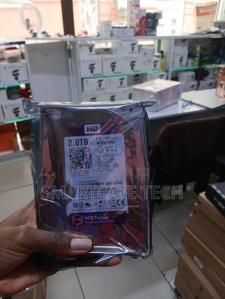Western Digital WD Purple 2TB Surveillance HDD for CCTV Cameras