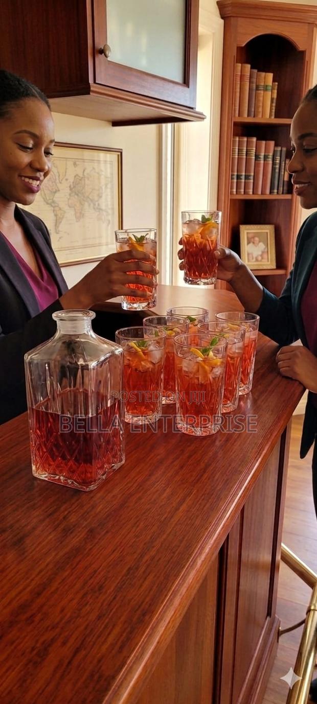 Signature Decanter SetMaterial Glass Consisting:1 Decanter 2 Six Glass