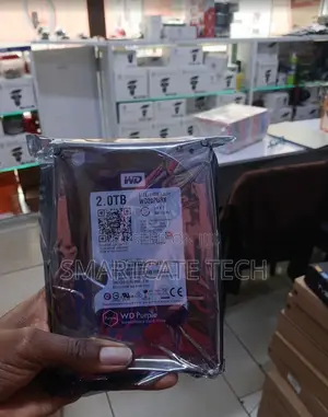 WD Purple 2TB Hard Drive for CCTV Security Cameras and DVR Systems