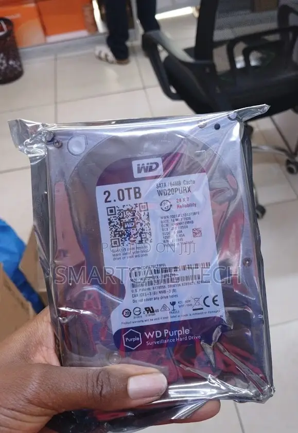 Western Digital WD Purple 2TB Internal Hard Drive for CCTV Storage