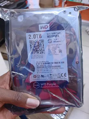 Western Digital 2TB Security Camera HDD for Continuous Video Recording