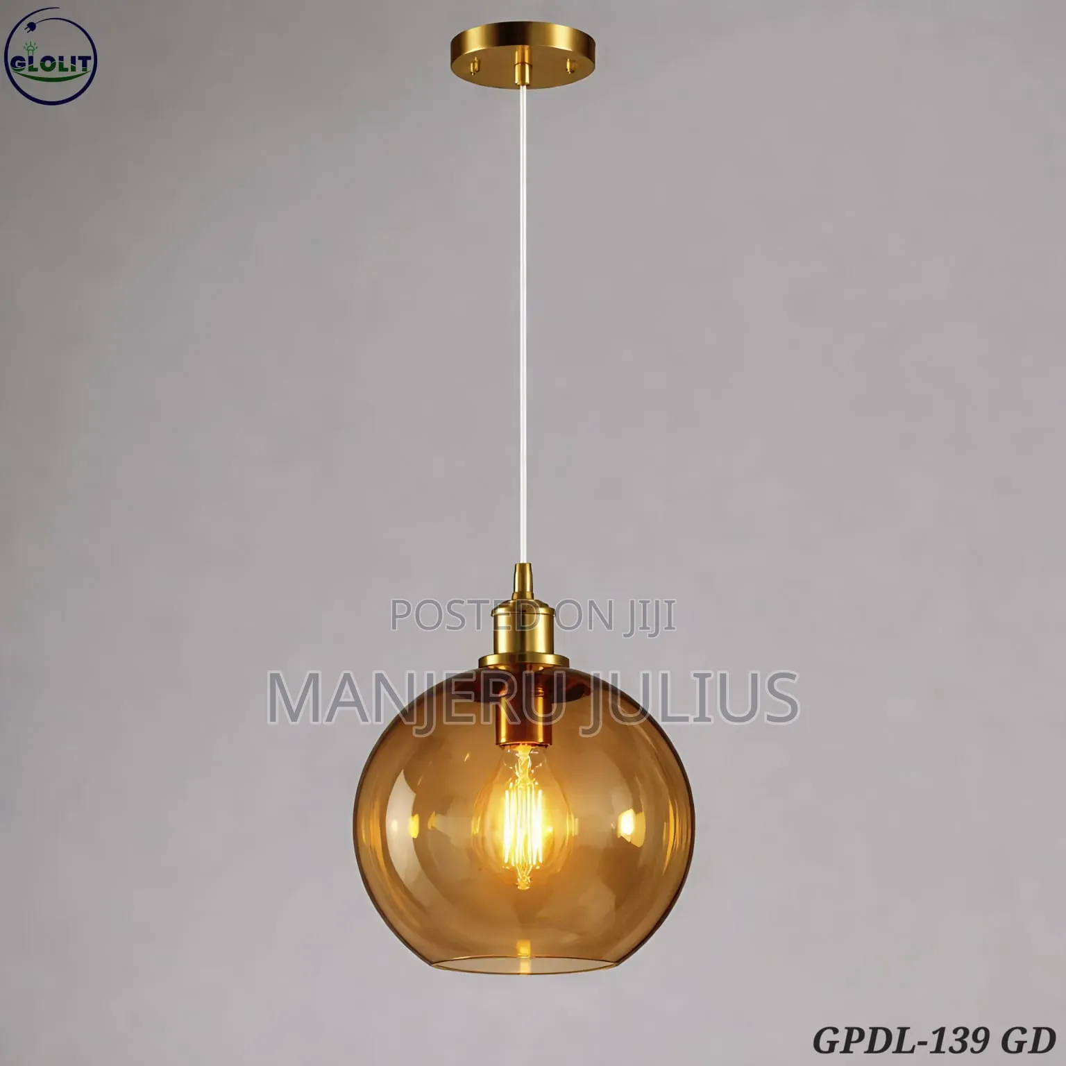 Tinted Glass Pendant Light