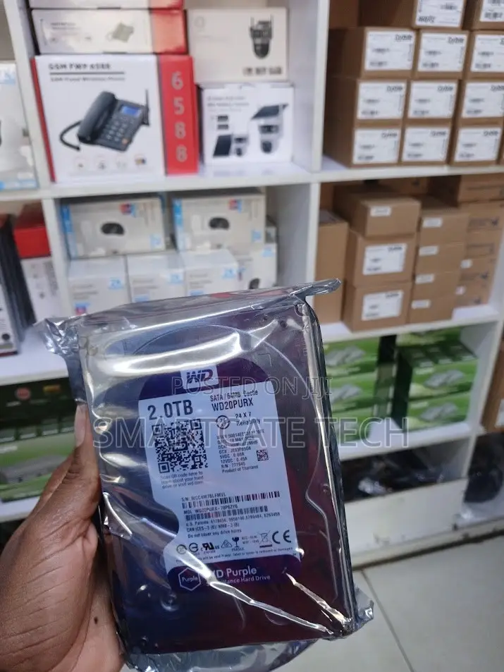 Western Digital WD Purple 2TB HDD for Multiple CCTV Cameras