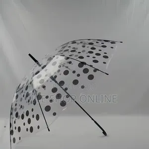 Transparent Polka Dot Umbrella