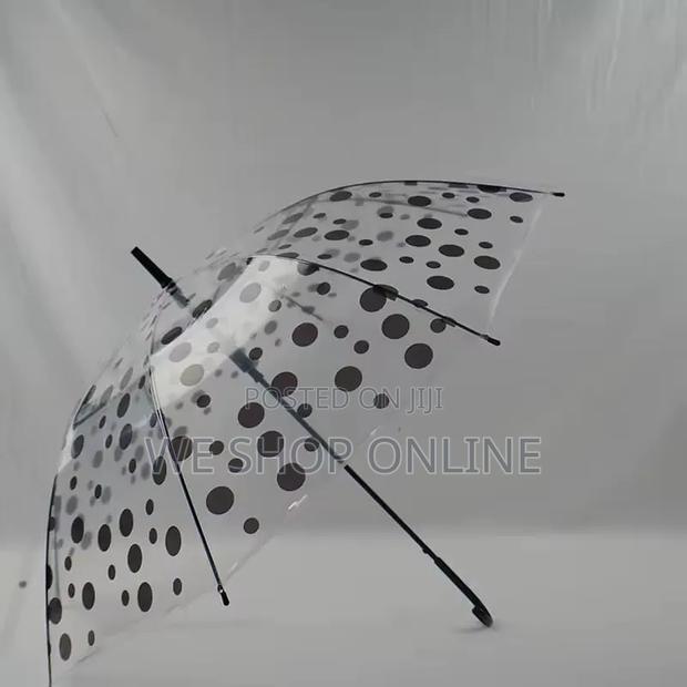 Transparent Polka Dot Umbrella - main view