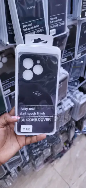 Black Silicone Protective Cover Designed for the Itel A80 Smartphone