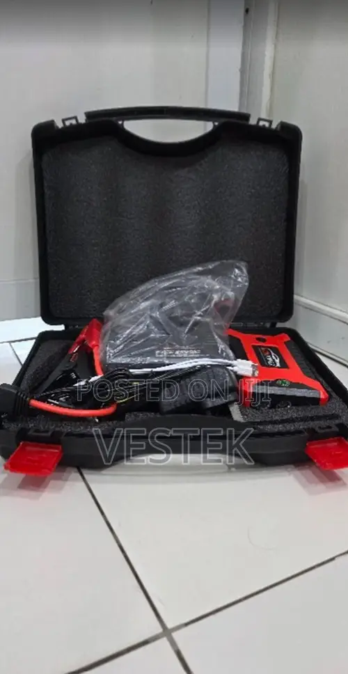 Multi-Function Portable Car Battery Jump Starter & Air Pump Kit