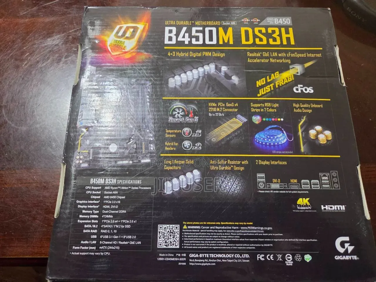 Desktop Computer Gigabyte 16GB AMD Ryzen 5 SSD 128GB
