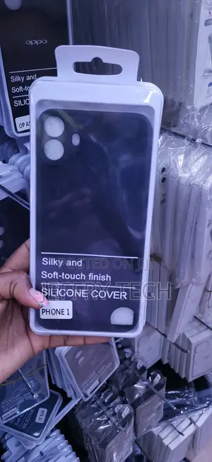 Black Silicone Back Cover Designed for the CMF Phone 1 by Nothing
