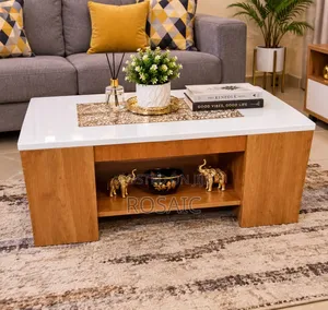 Modern Executive Julz Coffee Marble Laminated Coffee Table