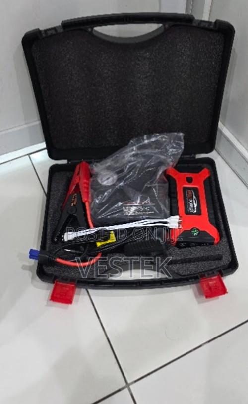 High Power Car Jump Starter Kit With Air Compressor, Smart Clamp