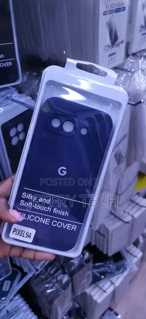 Dark Blue Silicone Phone Case Designed for the Google Pixel 9a