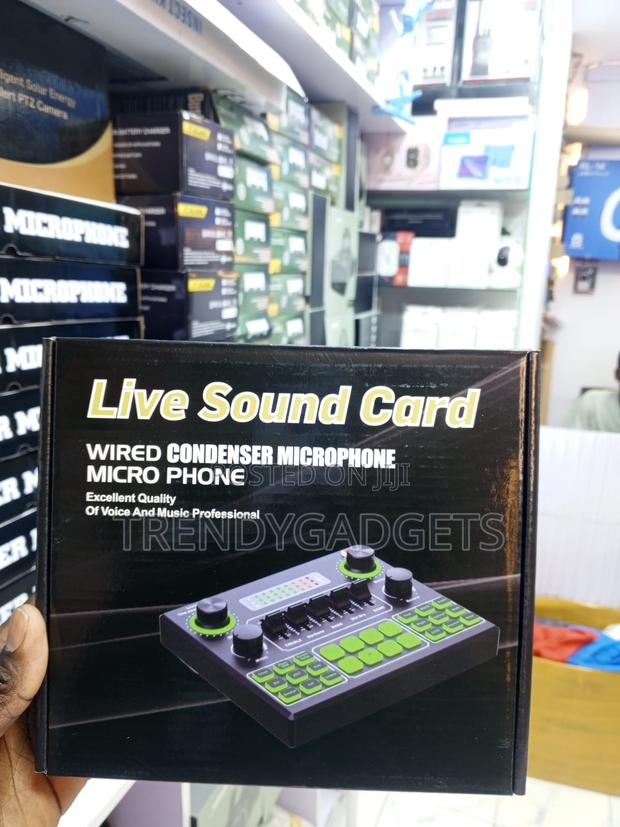 Portable V9 Sound Card Audio Interface for Content Creators - main view