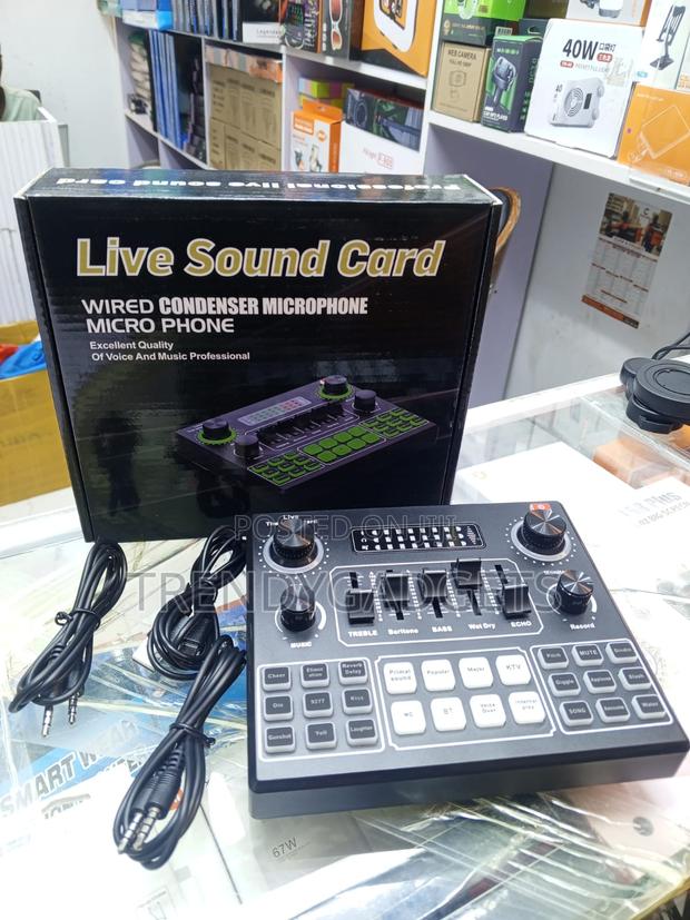 Portable V9 Sound Card Audio Interface for Content Creators - thumbnail 3
